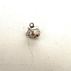 Lil Piggy solid Sterling charm